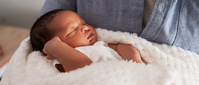 Photo of sleeping baby