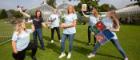 The Glasgow Science Festival team display some of this year's activities at Glasgow Botanic Gardens