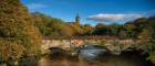 University Tower, trees, bridge, river