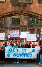 students protesting