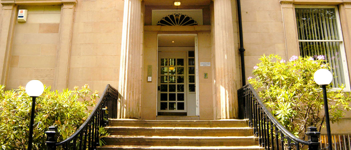 Photo of the front of General Practice and Primary Care, University of Glasgow