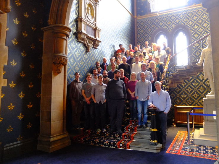 A photo of the Particle Physics Experiment group members