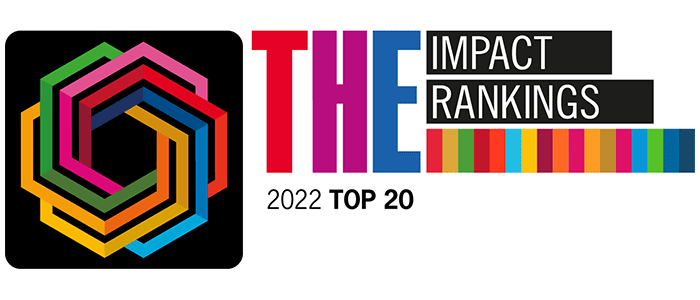 THE Sustainable Development Goals Top 20 Logo 2022