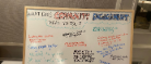 Photo of whiteboard with notes about community engagement