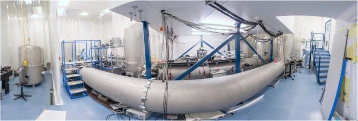 Panorama of the Interferometer development laboratory (Room 211b, Kelvin Building)