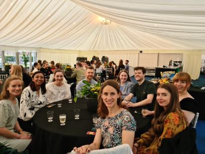 Students at a table