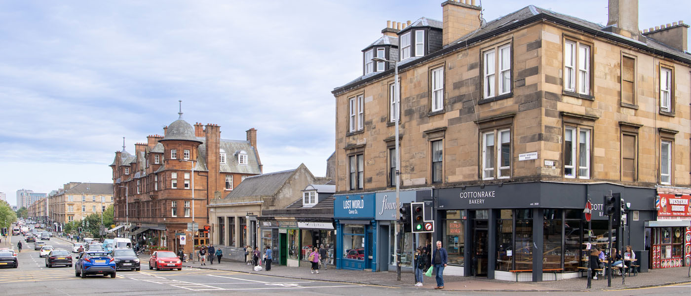 Great Western Road at Kelvin Bridge