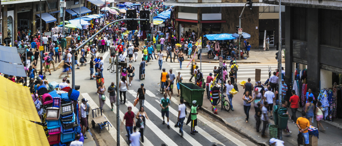 Photo of a crowd scene