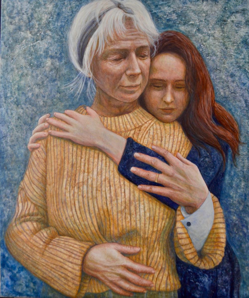 Picture of A Mother and Daughter from Ukraine - By HR Thomas