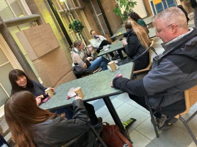 Image of people drinking coffee