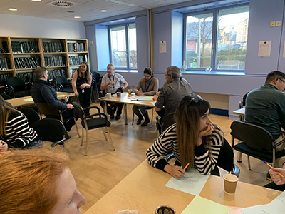 Image of people drinking coffee