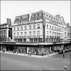 Photograph of the exterior of Pontings store, April 1959.  (GUAS Ref: HF 51/8/1/1/3 photo 30. Copyright reserved.) 