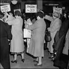 Photograph of the ladies section in the Clothing Department, c1961.  (GUAS Ref: HF 51/6/1/5/4 photo 1. Copyright reserved.)