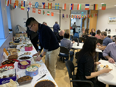 People eating Lunch