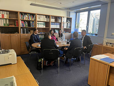 People sitting round a table