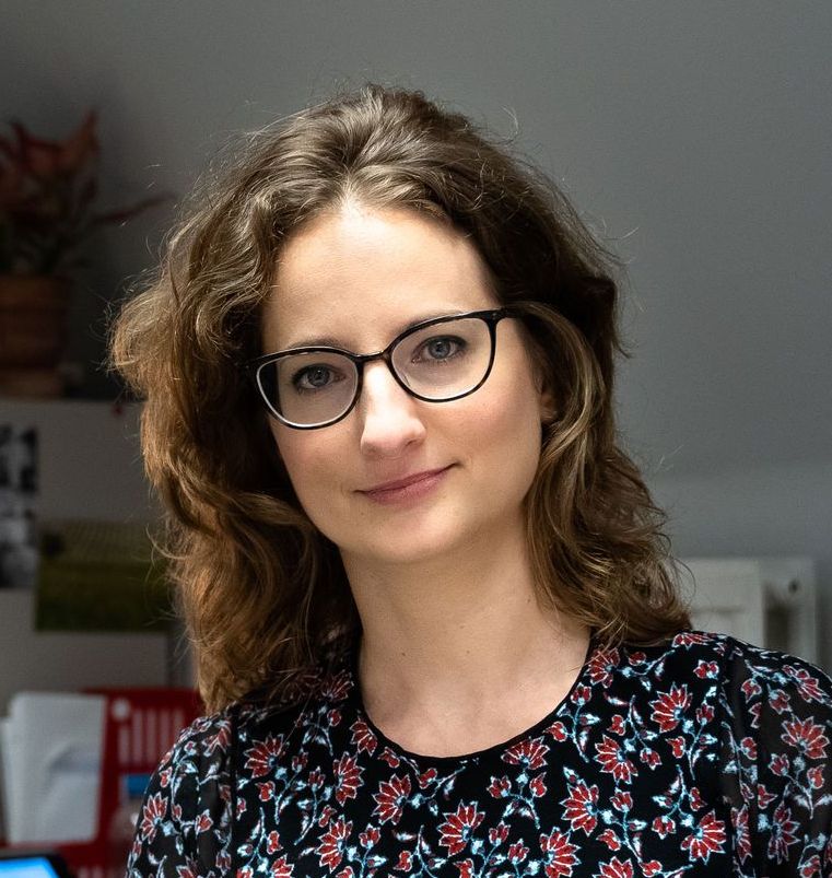 Portrait of a young woman in glasses